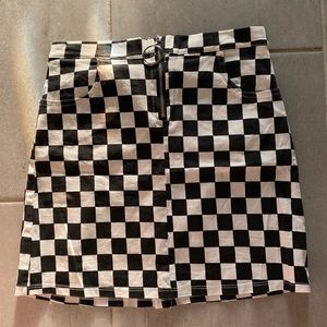 Shein Checkered Skirt